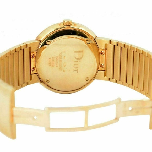 Christian Dior Diamonds Solid Swiss Gold Watch - Picture 3 of 5
